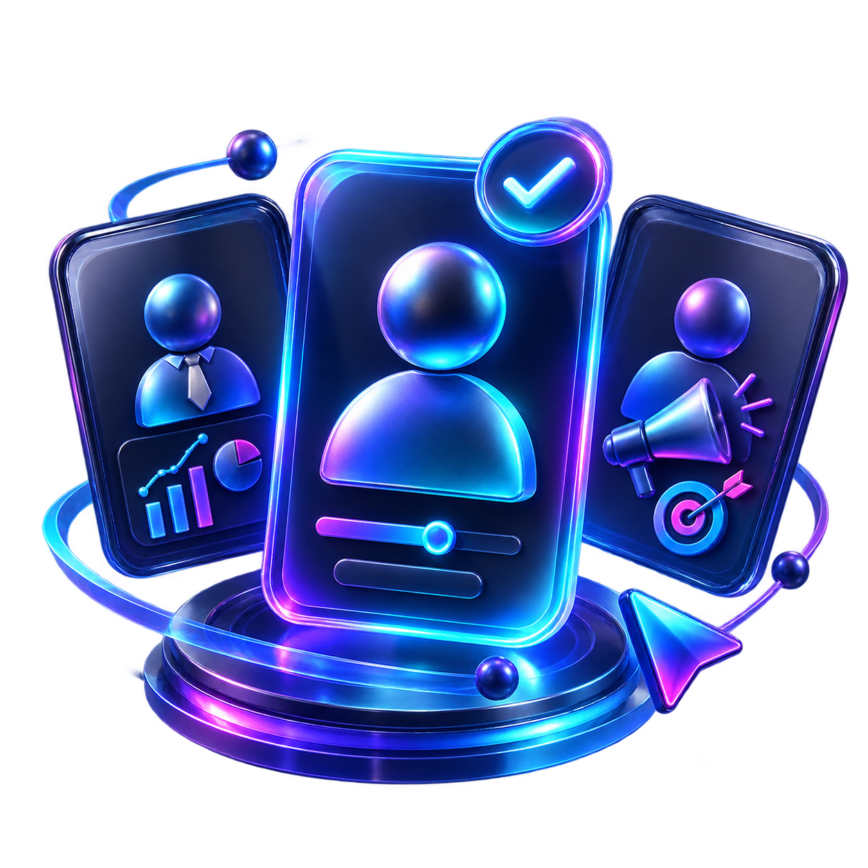 Выбор роли в рекламной платформе